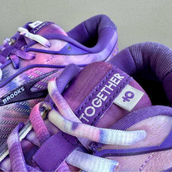 Brooks Women's Running Shoe Ghost Unity Together Purple Tie Dye Size 11 - Picture 9 of 13